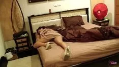 Play A desperate man goes over to his wife and fucks her in his sleep