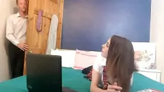 Redare Fata de la facultate britanică experimentează primul ei orgasm cu tutorele