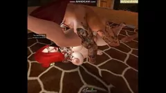 Redare Latino King se închină pe o fecioară corectă în jocul de rol Secondlife